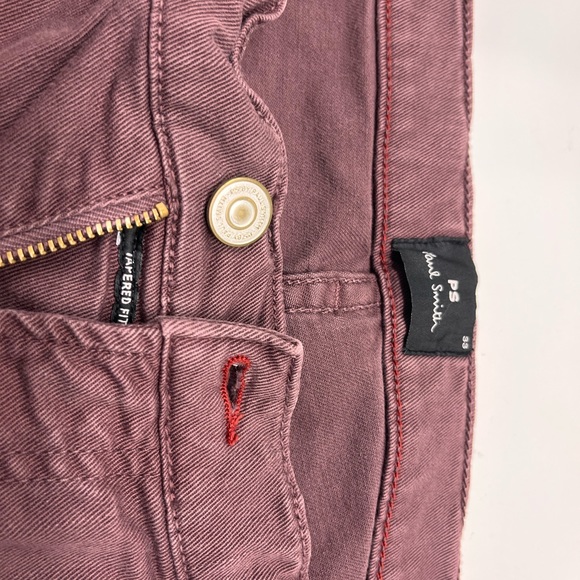 Paul Smith London Maroon/Burgundy Chinos Size 33 - Picture 2 of 3